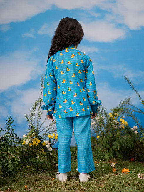 Girl's' Blue Co-Ords
